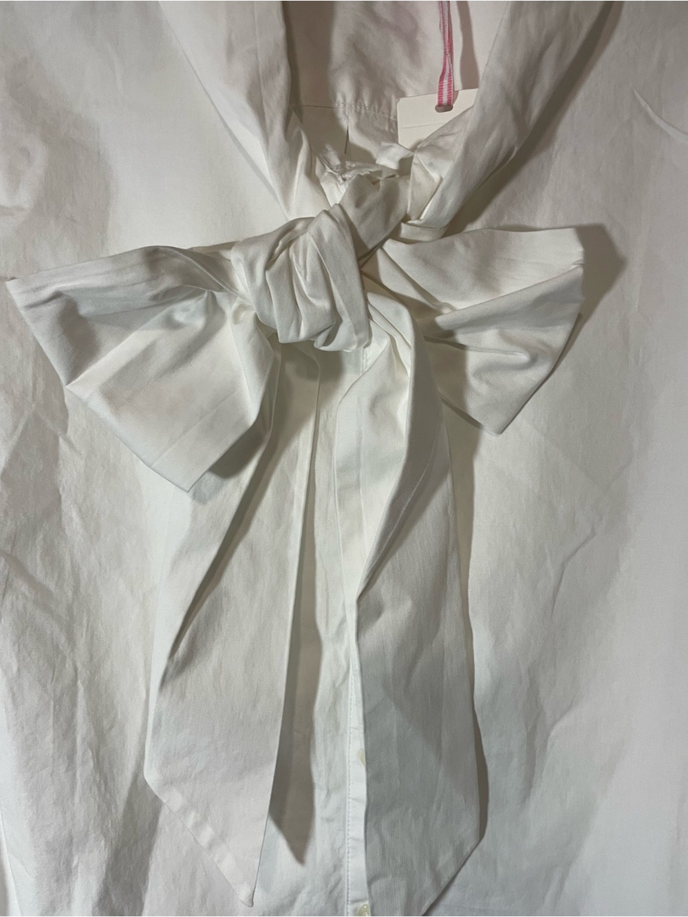 Vineyard Vines White Bow-Tie Short Sleeve Blouse - Picture 3 of 7